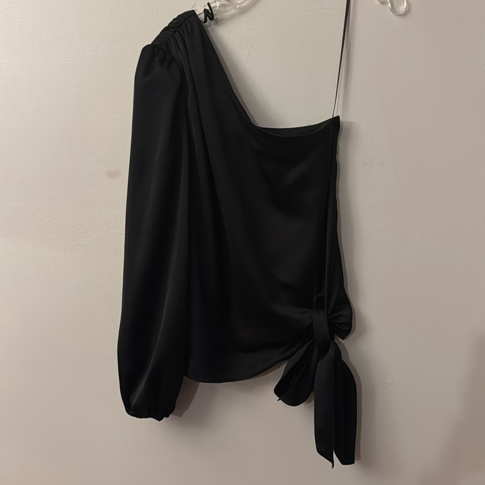 Milly beautiful one shoulder long sleeve top